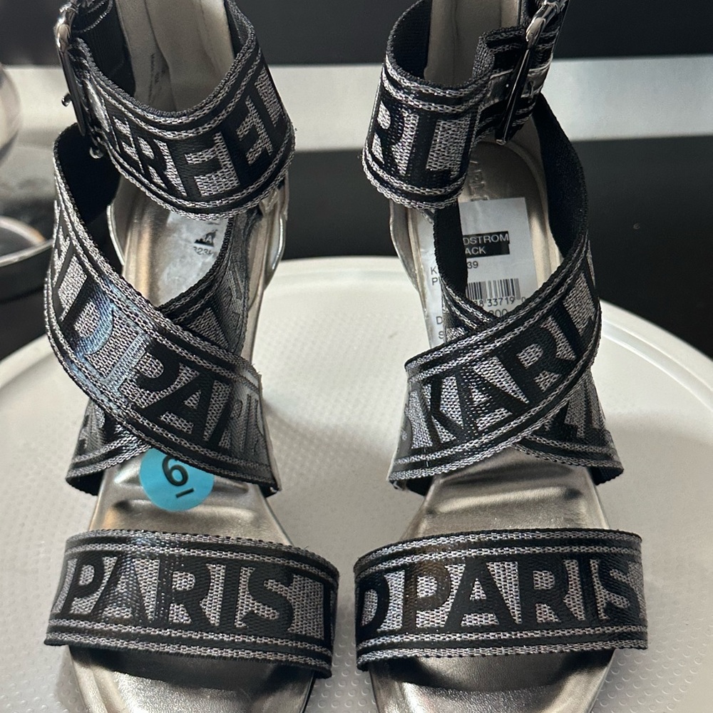 🆕Karl Lagerfeld CARELIZ F24 Ankle Strap 4.5” Heels - Picture 4 of 10